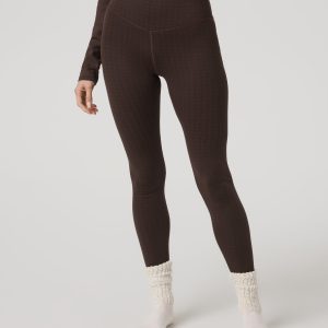 Textured Chilled Out Legging | Java Houndstooth