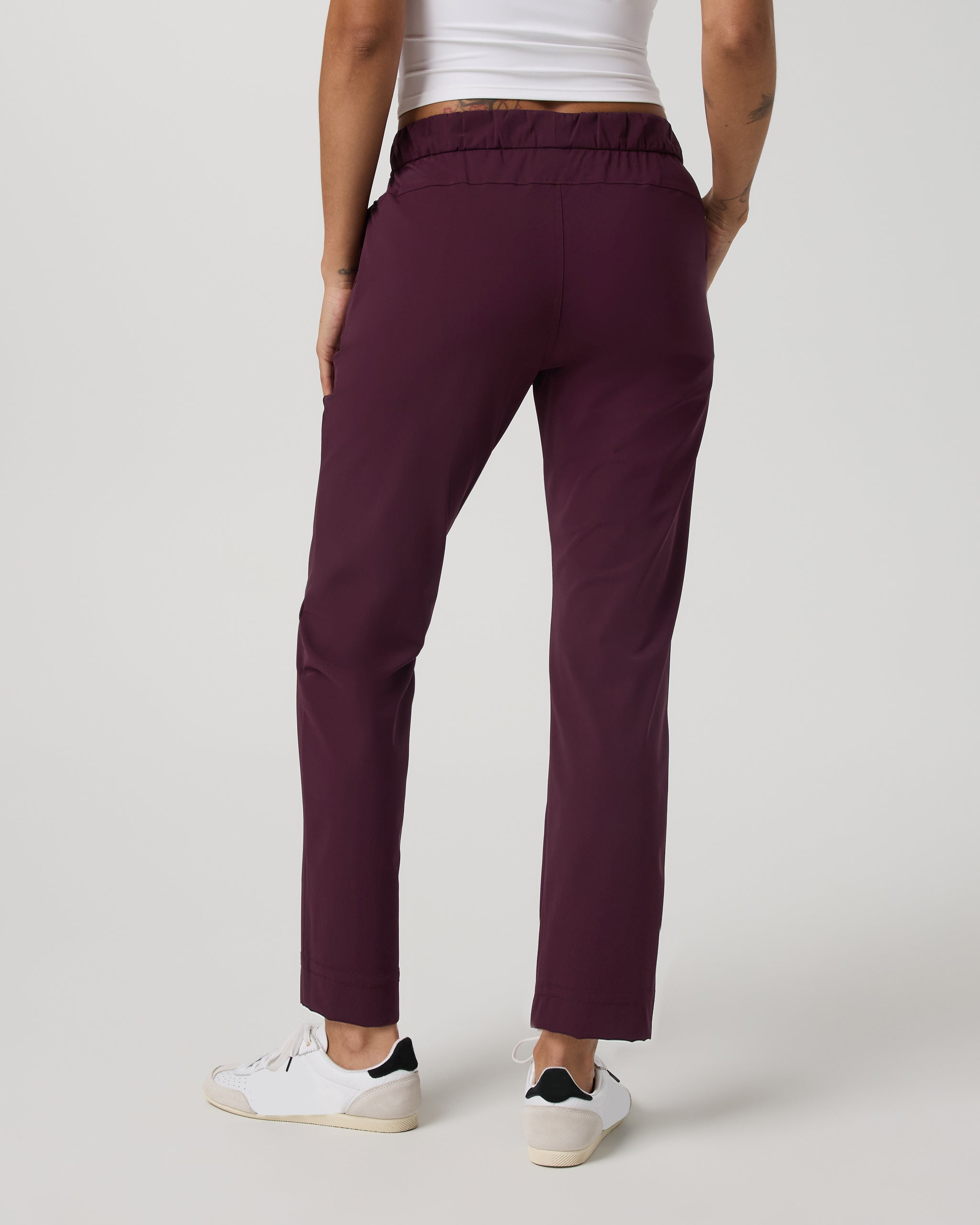 Miles Ankle Pant - Long | Cerise - Image 3