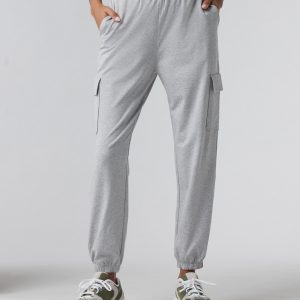 Boyfriend Cargo Sweatpant | Pale Grey Heather