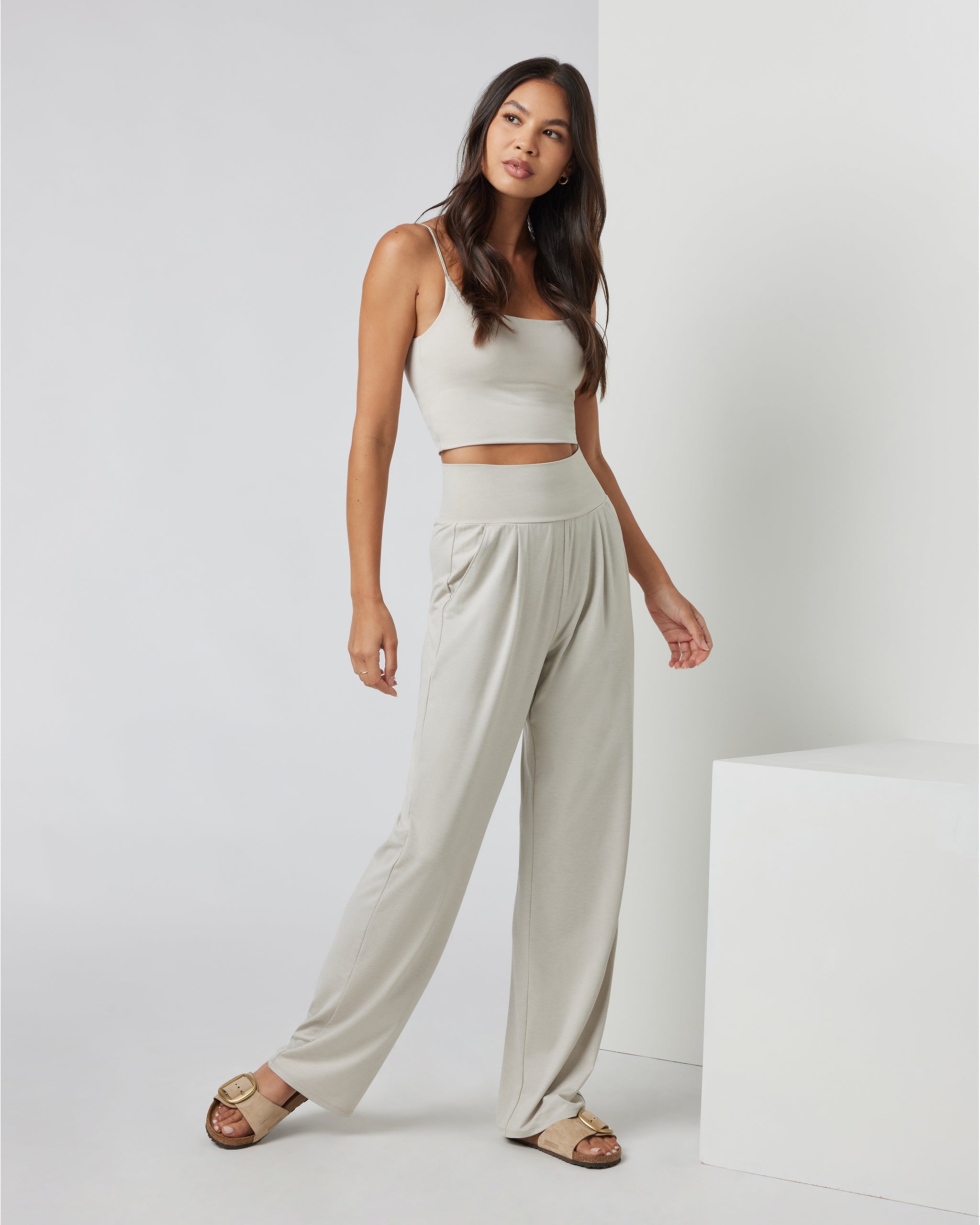 Lux At Ease Straight | Suede Heather - Image 2