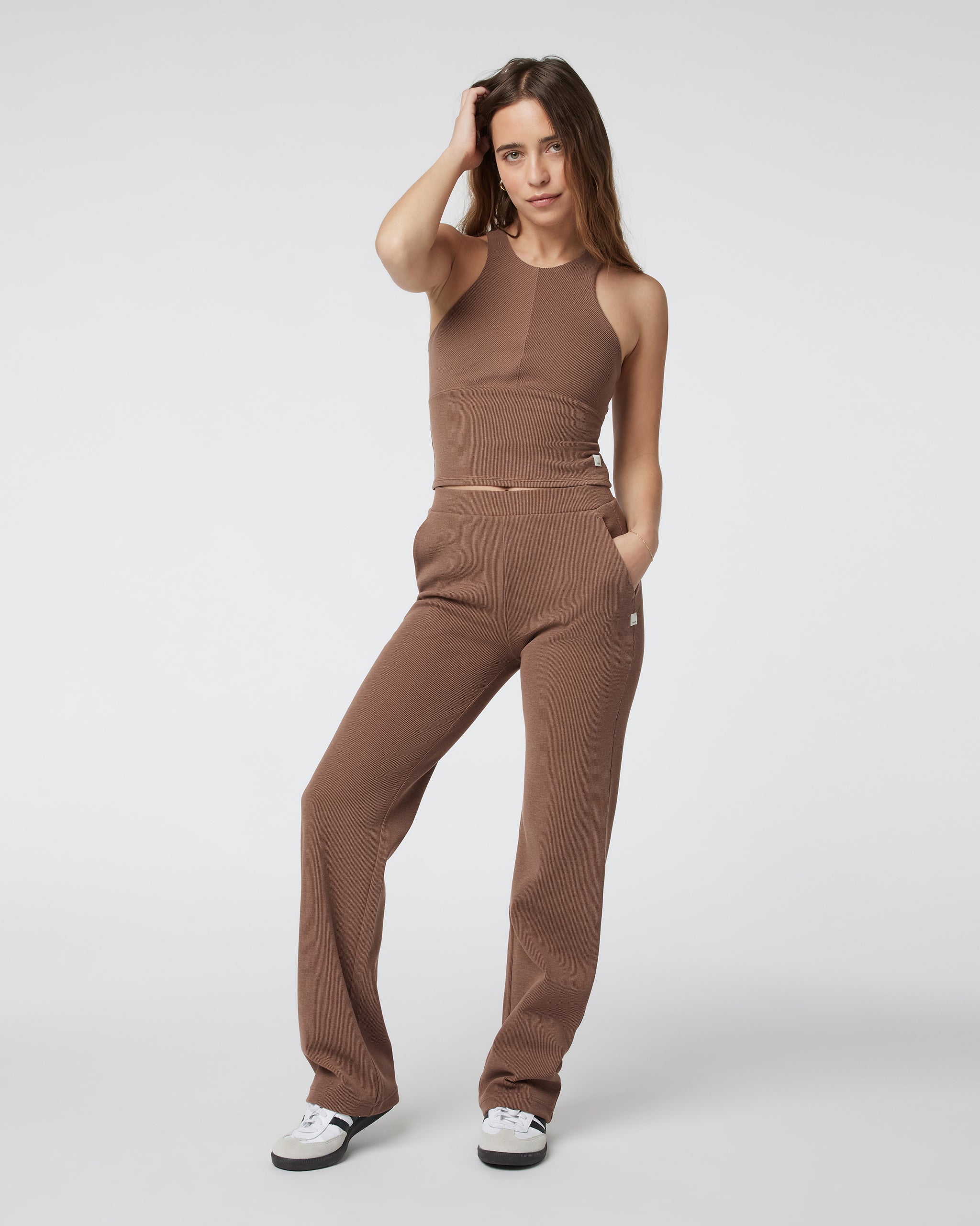 Aston Rib Pant | Almond - Image 2