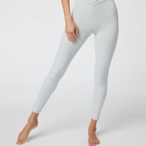 Elevation Ruched Legging | Sky Grey Heather