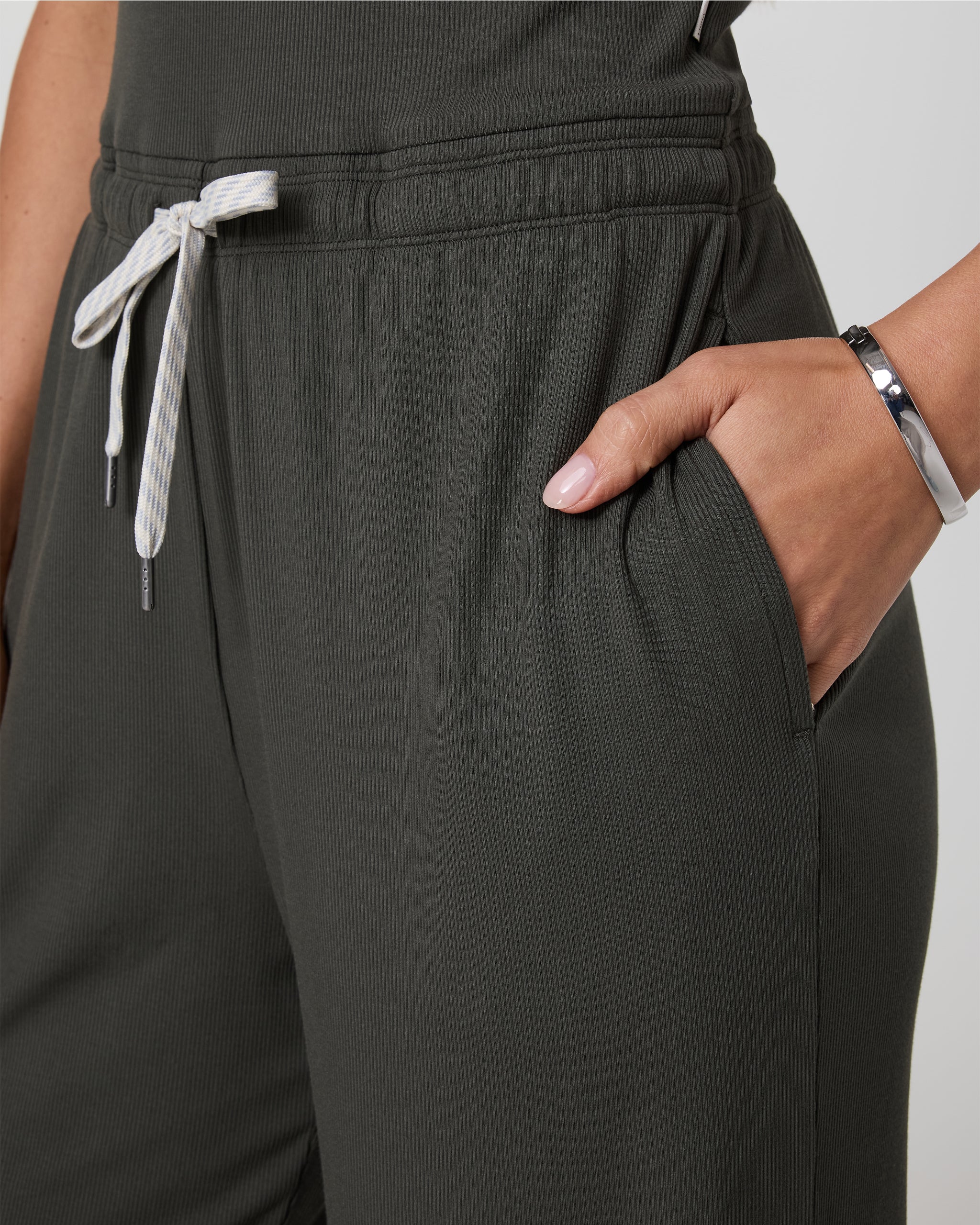 Pose Scoop Jumpsuit - Short | Kale - Image 4