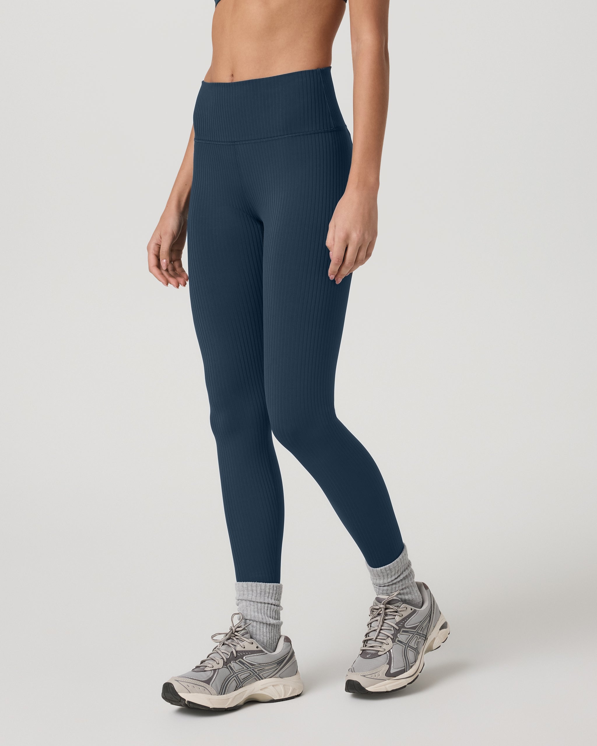 Inversion Rib Legging | Ocean Blue - Image 5