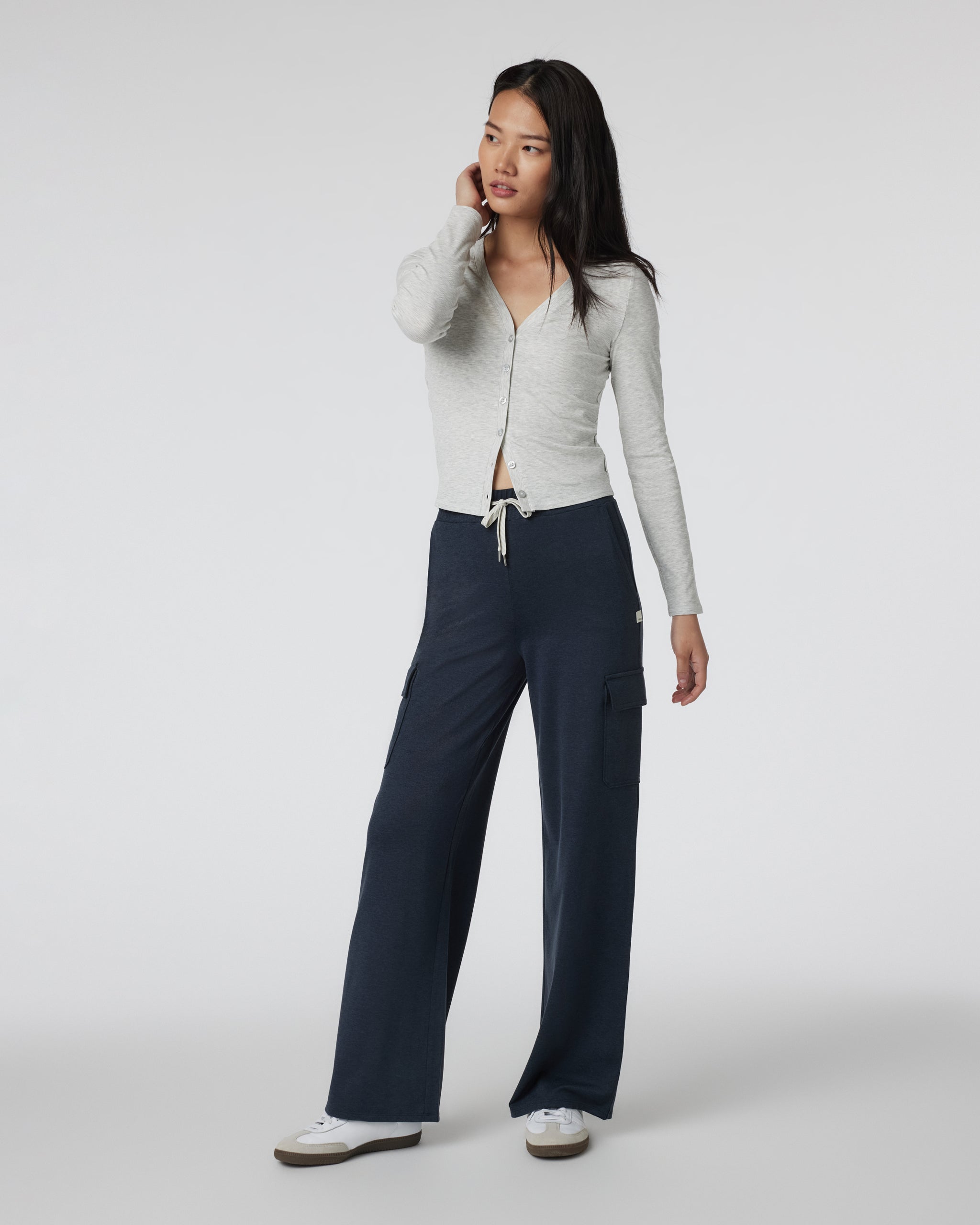 Halo Essential Cargo Wideleg | Midnight Heather - Image 2