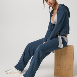 Sedona Straight Leg Sweatpant - Short | Ocean Blue