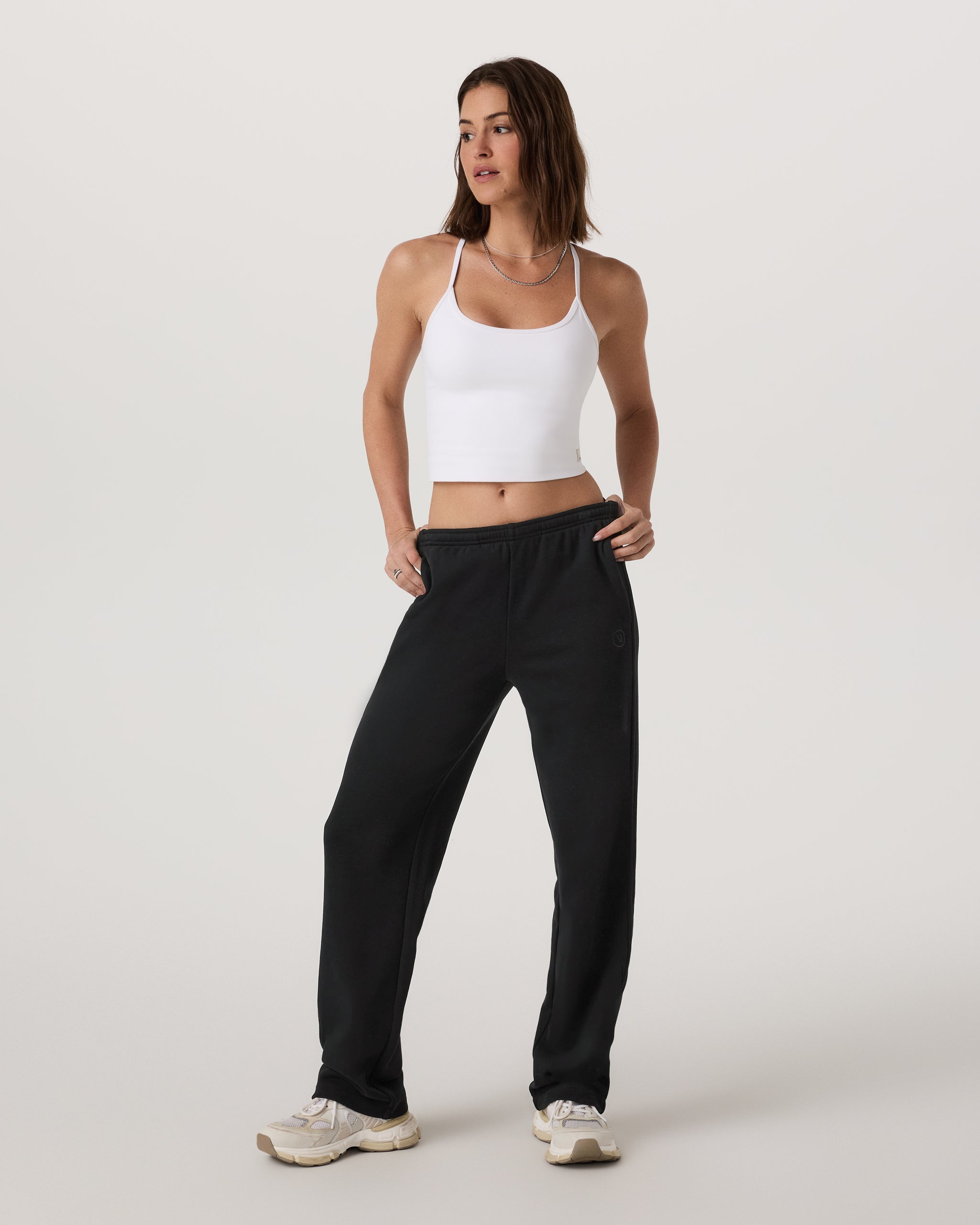 Sedona Straight Leg Sweatpant-Long | Black - Image 2