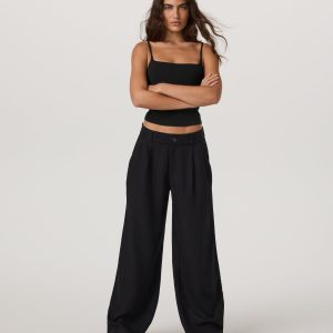 Trestles Twill Wideleg | Black