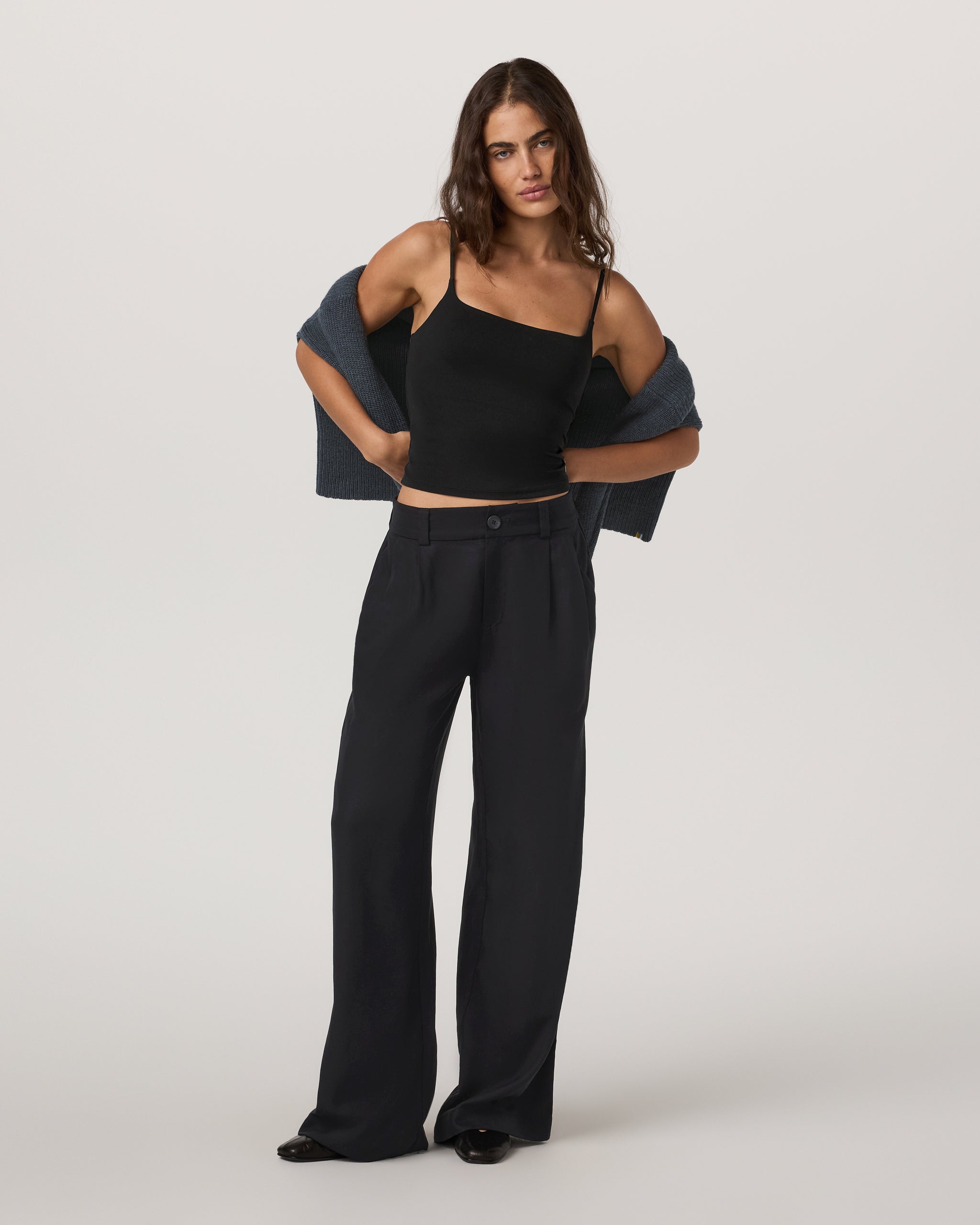 Trestles Twill Wideleg | Black - Image 3