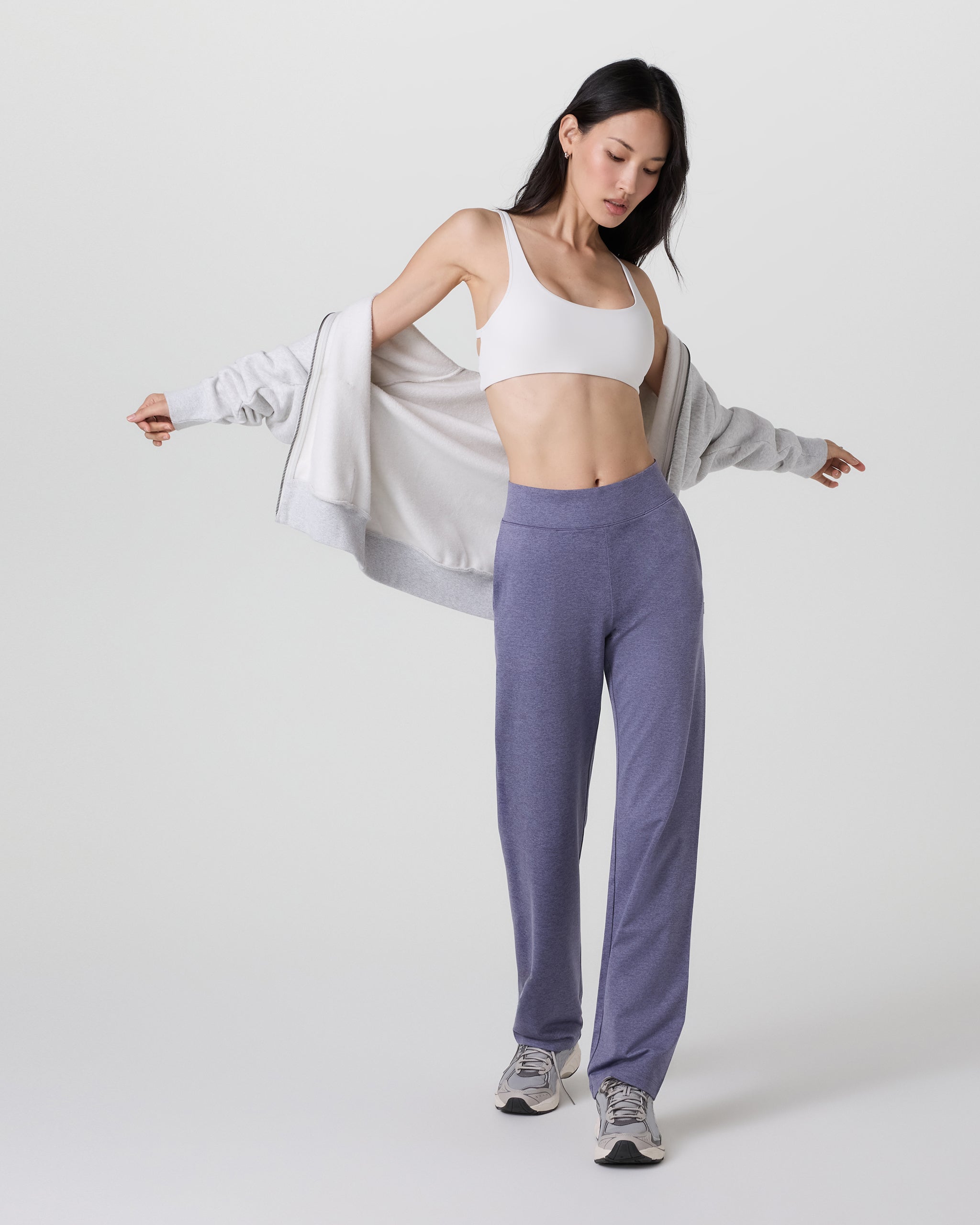 Halo Straight Leg Trouser | Cosmic Heather - Image 4