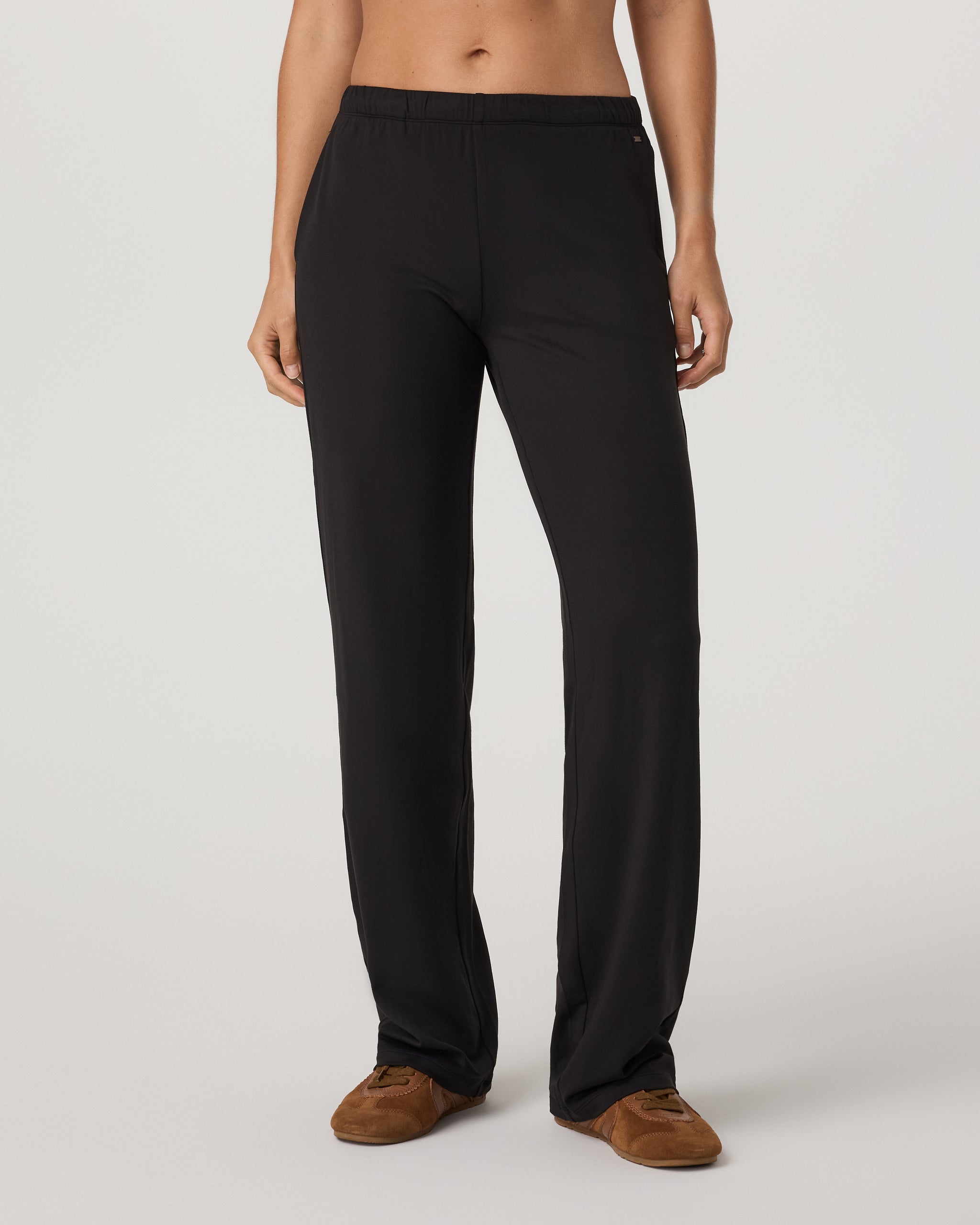 Halo Modern Straight Leg Pant-Long | Solid Black - Image 2