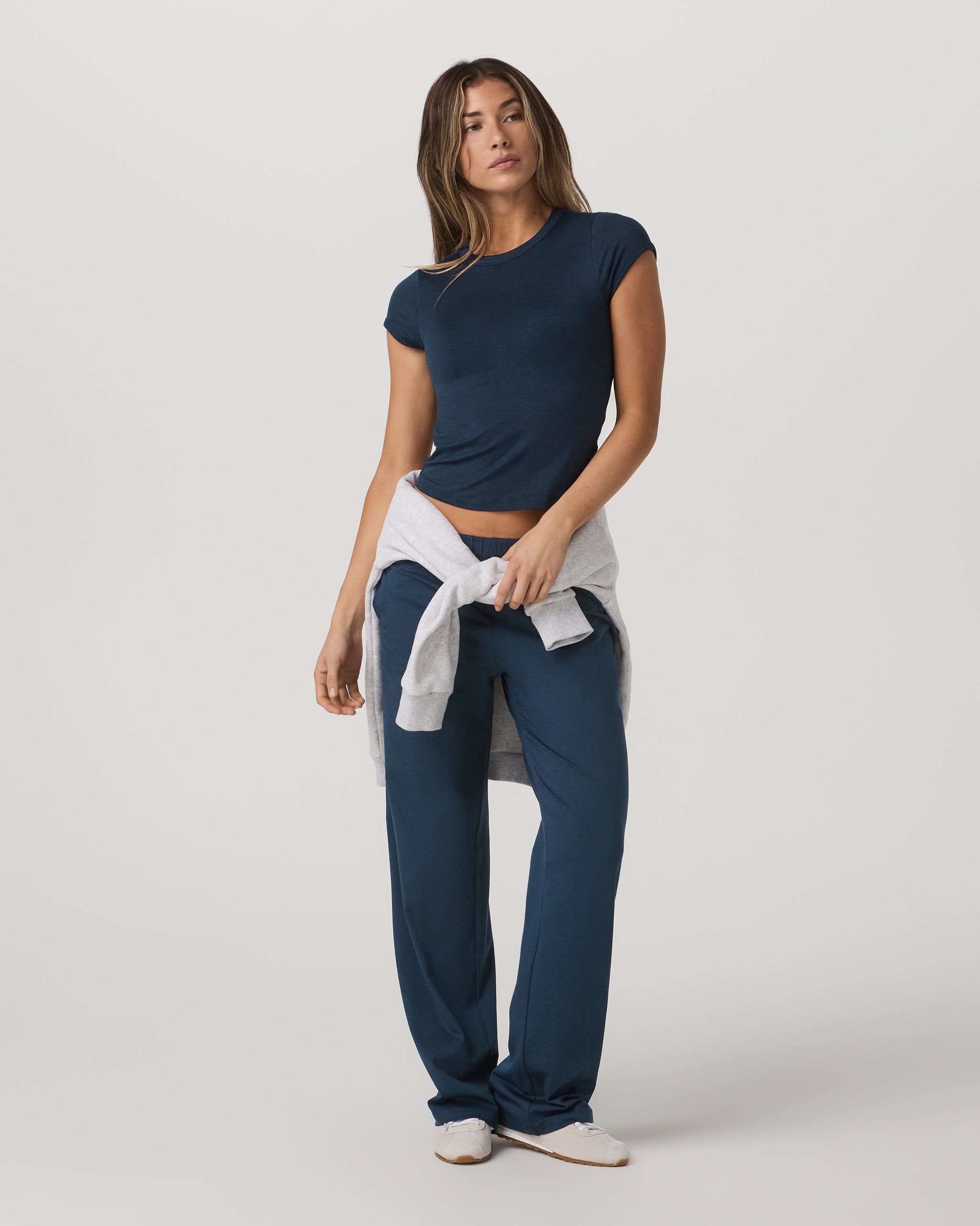Halo Modern Straight Leg Pant - Long | Blue Coast Heather - Image 4