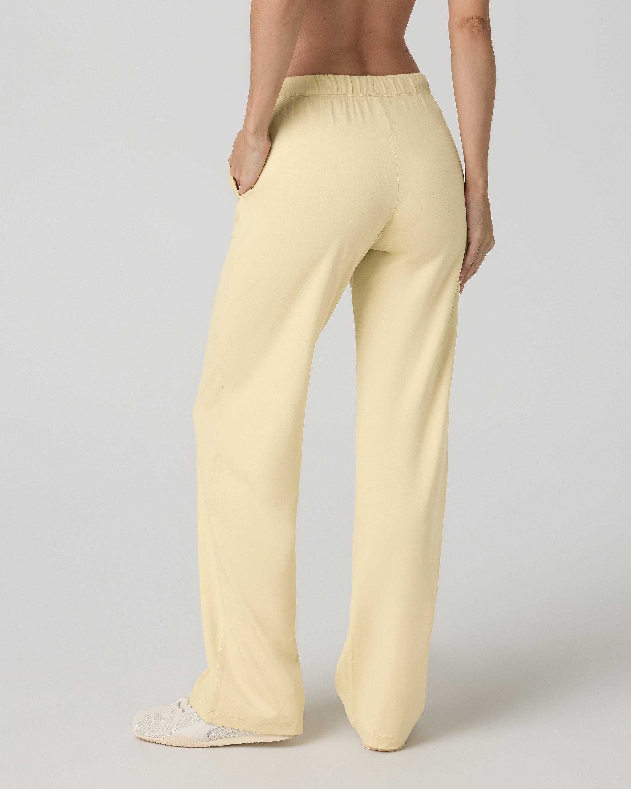 Halo Modern Straight Leg Pant | Lemon Snap Heather - Image 3