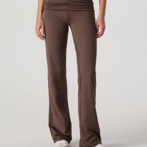 Halo Foldover Pant | Chocolate Milk Heather