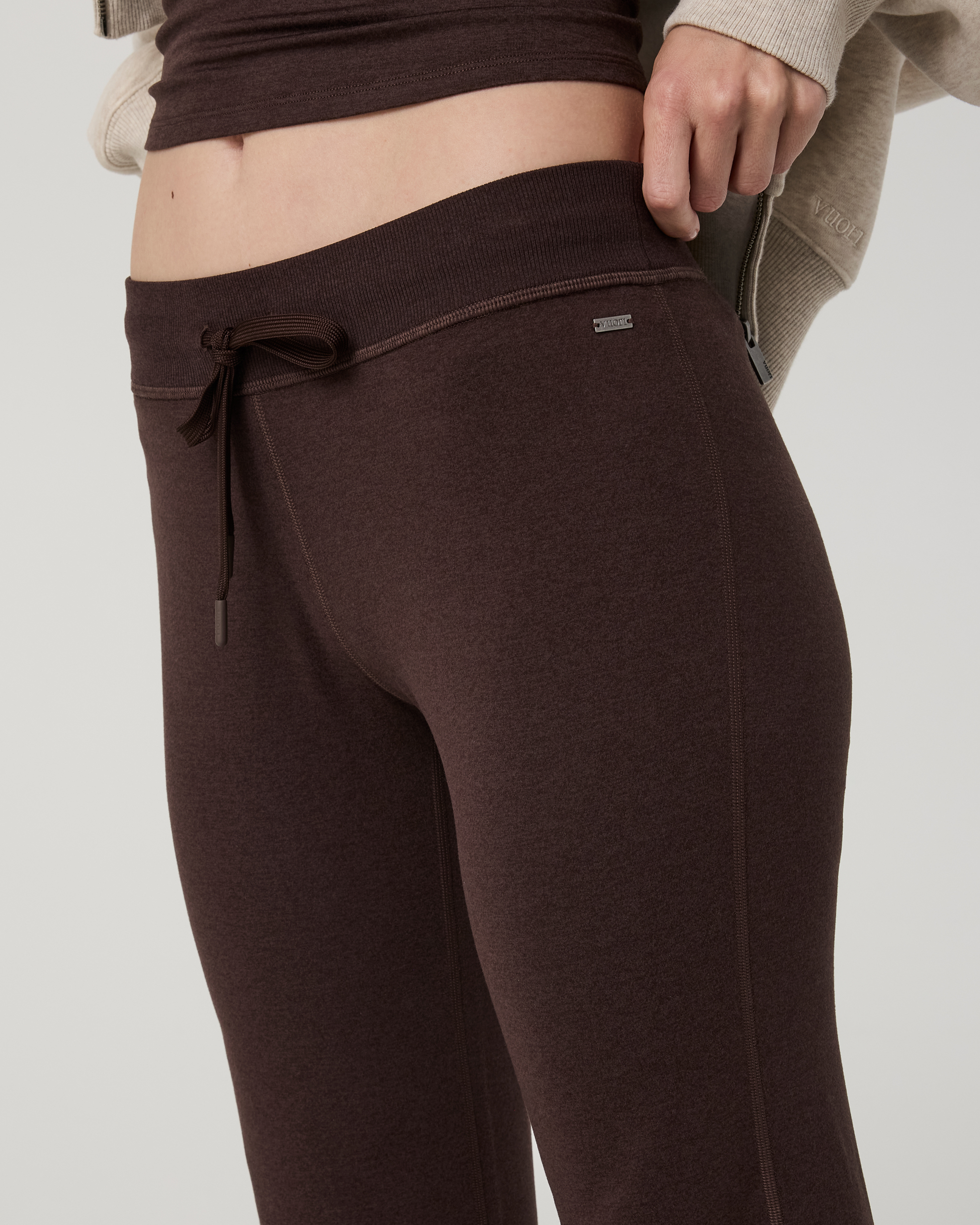 Halo Low Rise Slim Flare Pant | Java Heather - Image 2