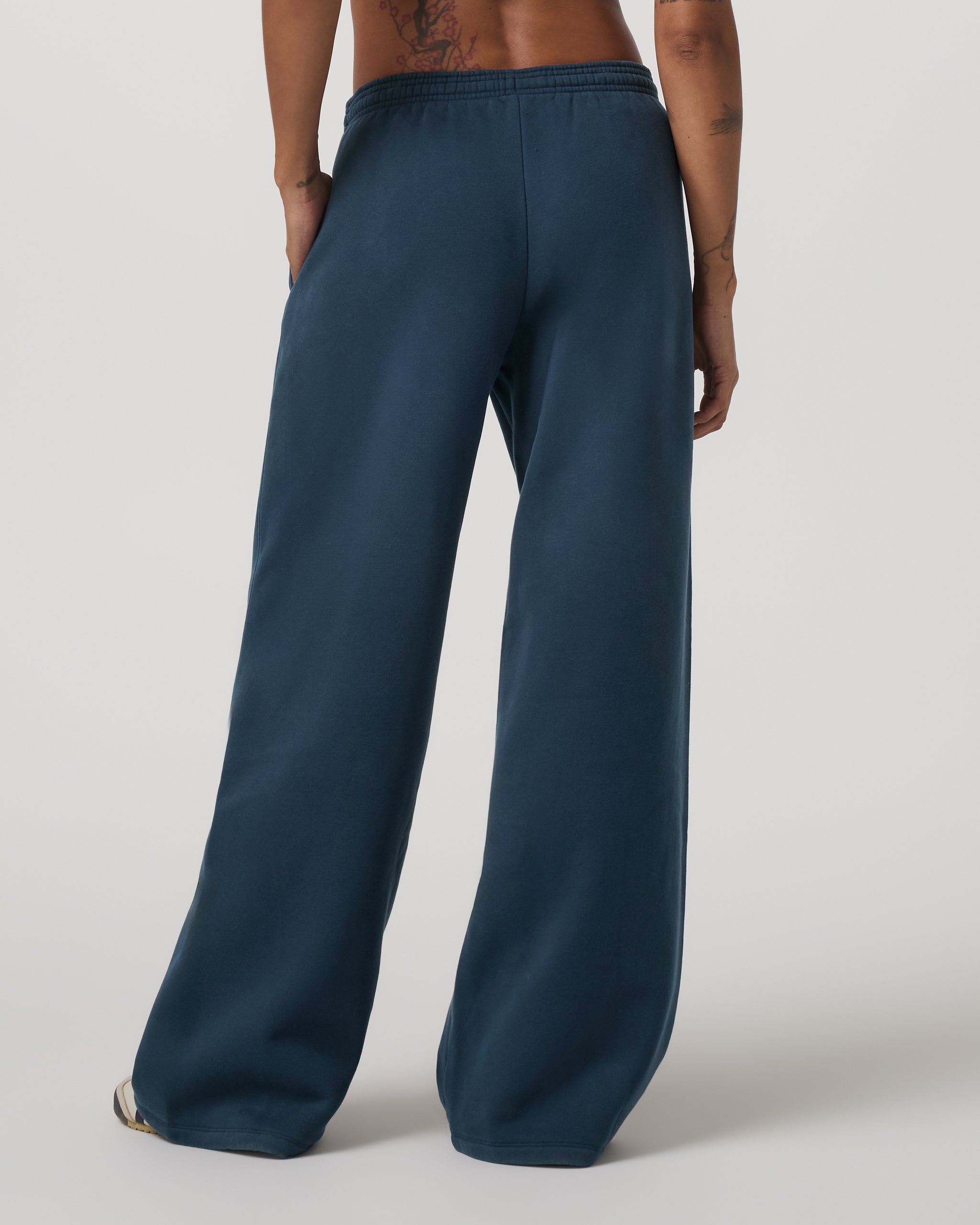Restore Ultra Wideleg Sweatpant - Short | Ocean Blue - Image 3