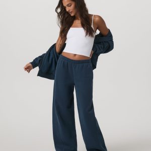 Restore Ultra Wideleg Sweatpant - Long | Ocean Blue