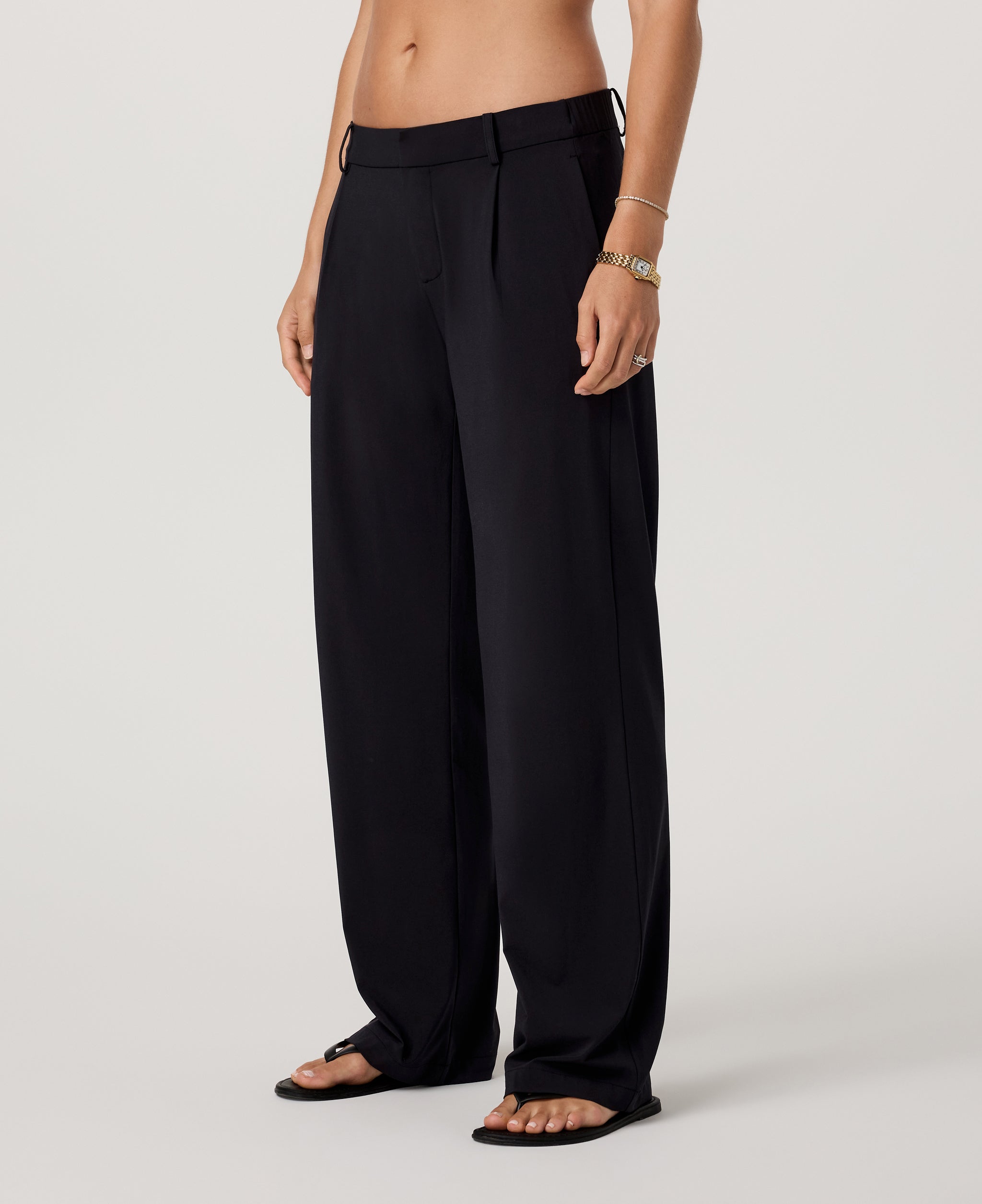 Villa Low Slung Trouser | Black - Image 5