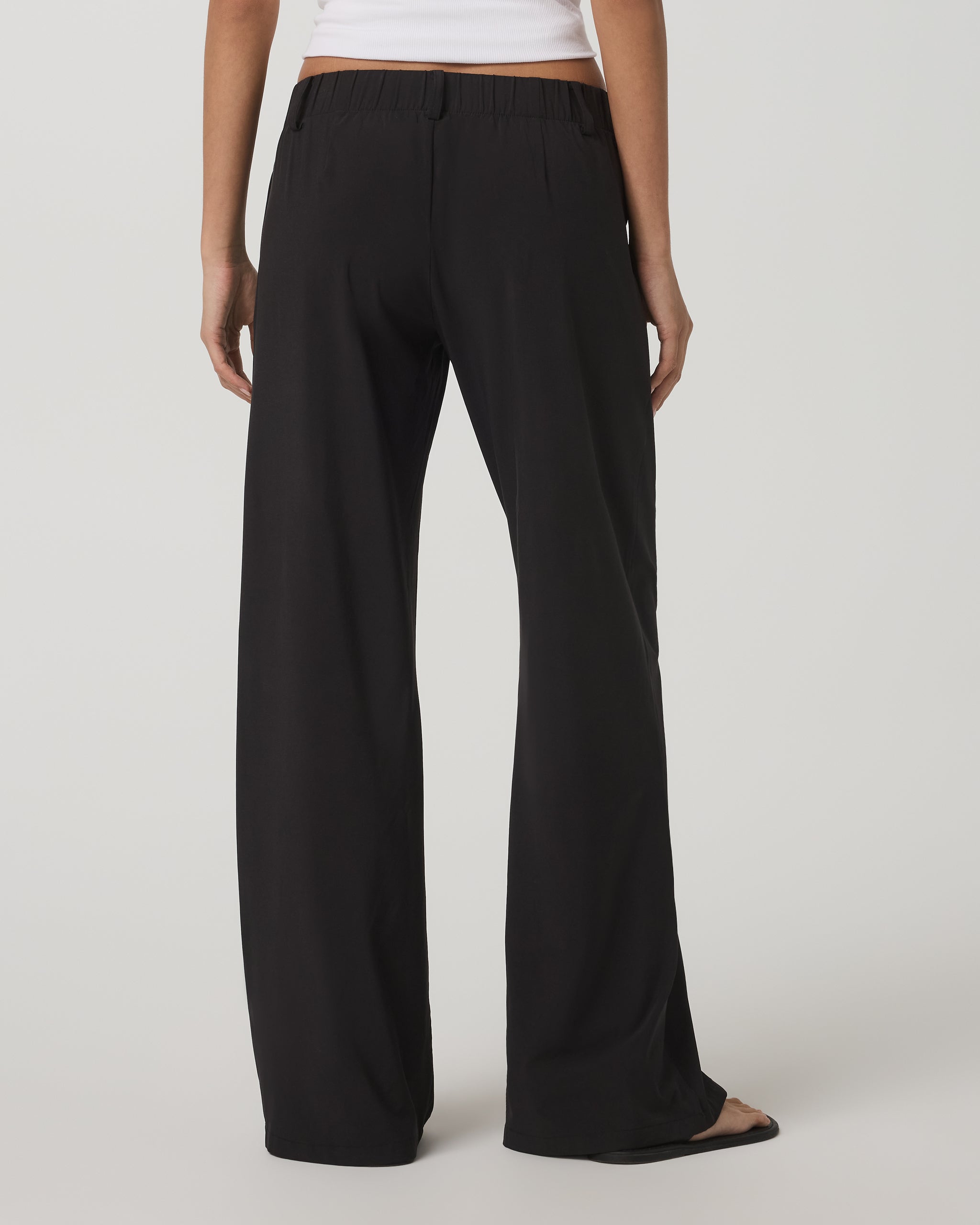 Villa Wideleg Trouser | Black - Image 3