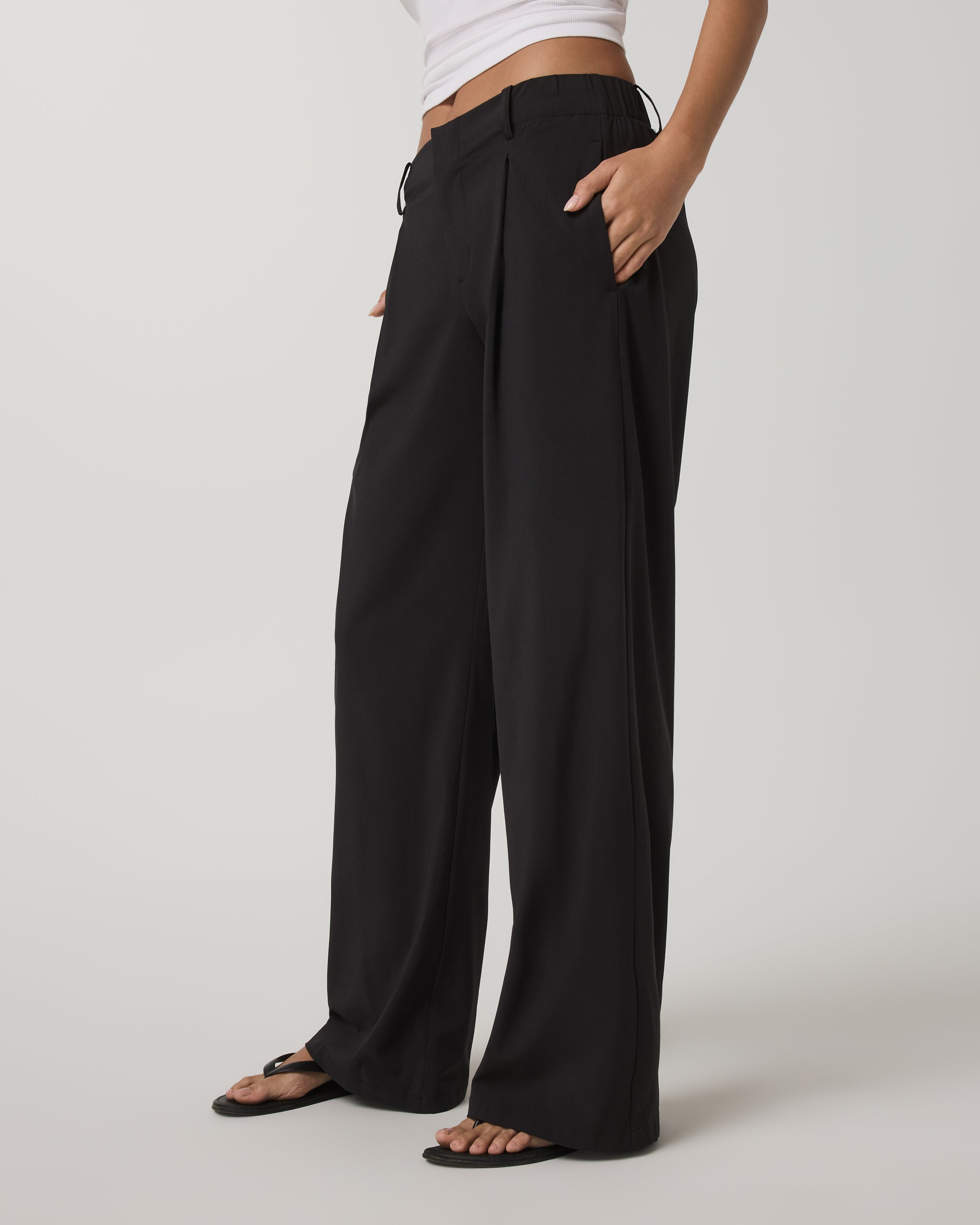 Villa Wideleg Trouser | Black - Image 6