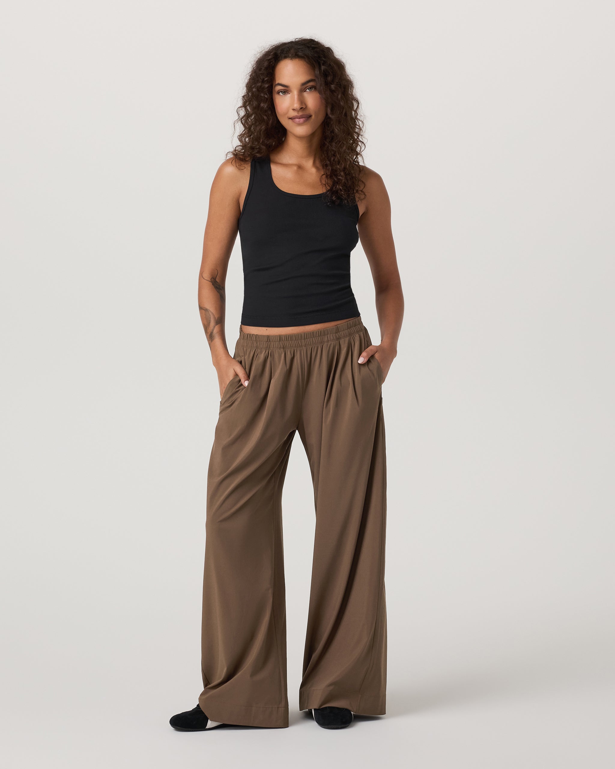 Villa Vibes Wideleg - Short | Espresso - Image 2