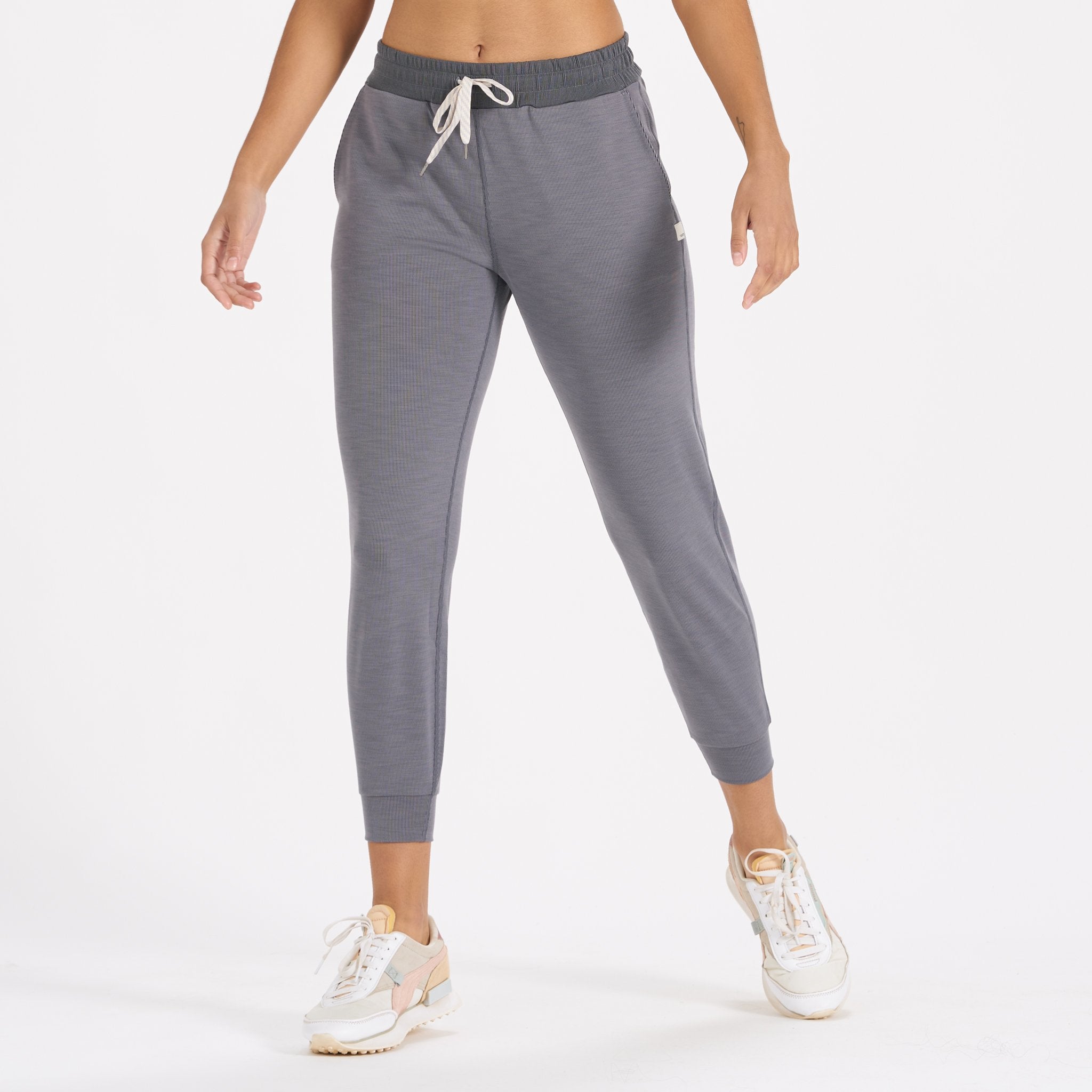 Lux Rib Performance Jogger | Heather Grey - Image 3