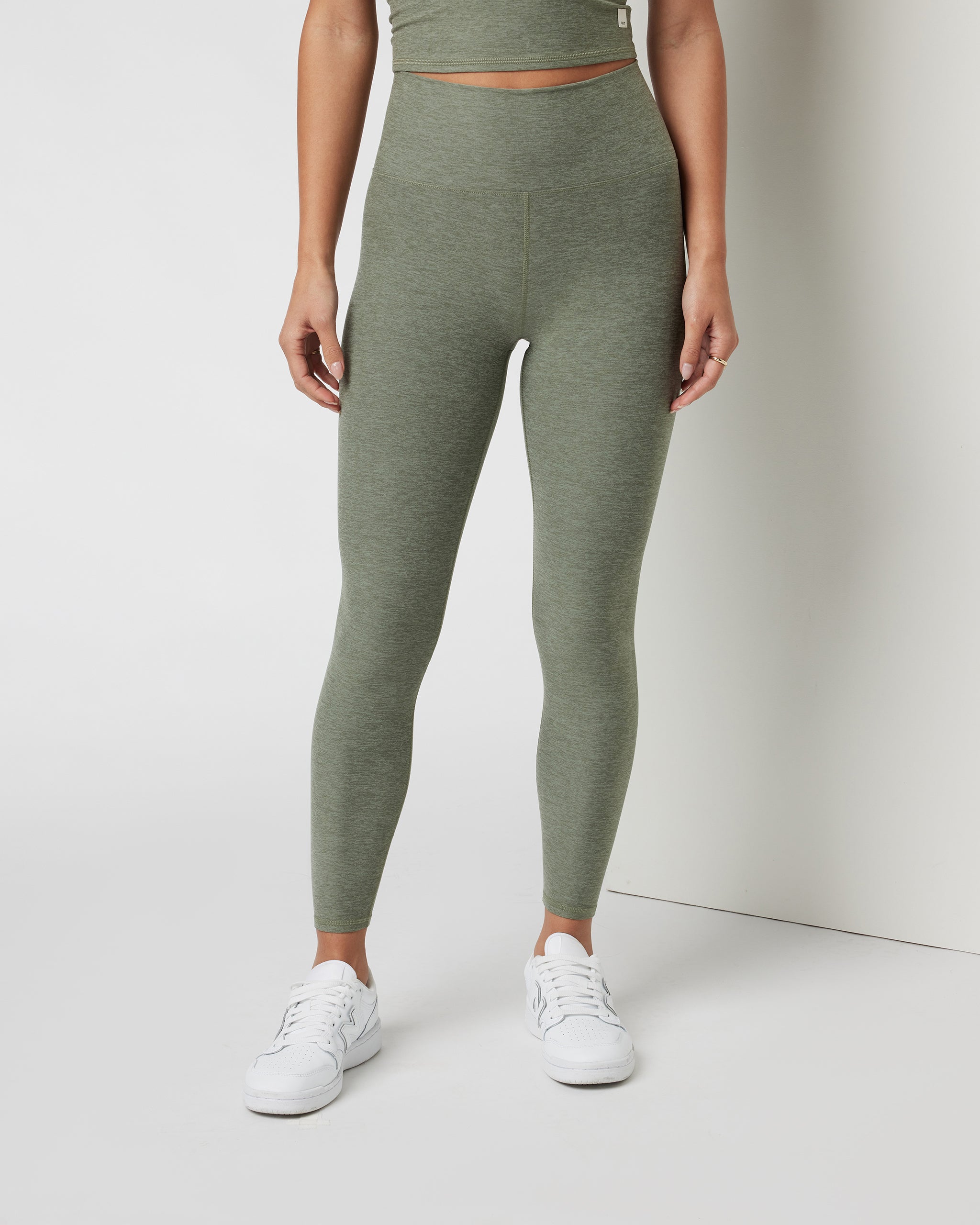 Clean Elevation Legging-Short | Pistachio Heather - Image 4