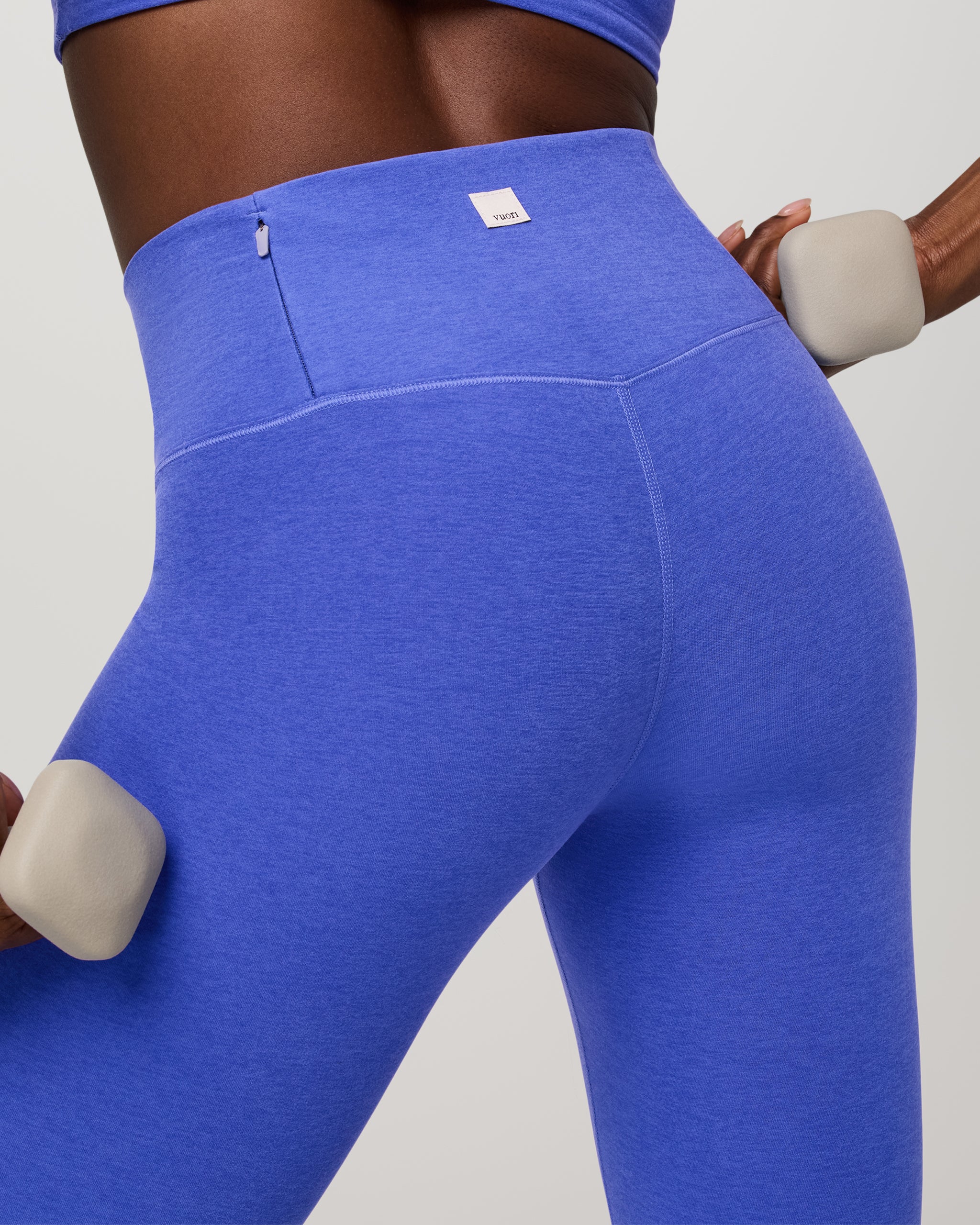 Clean Elevation Legging | Bright Iris Heather - Image 4