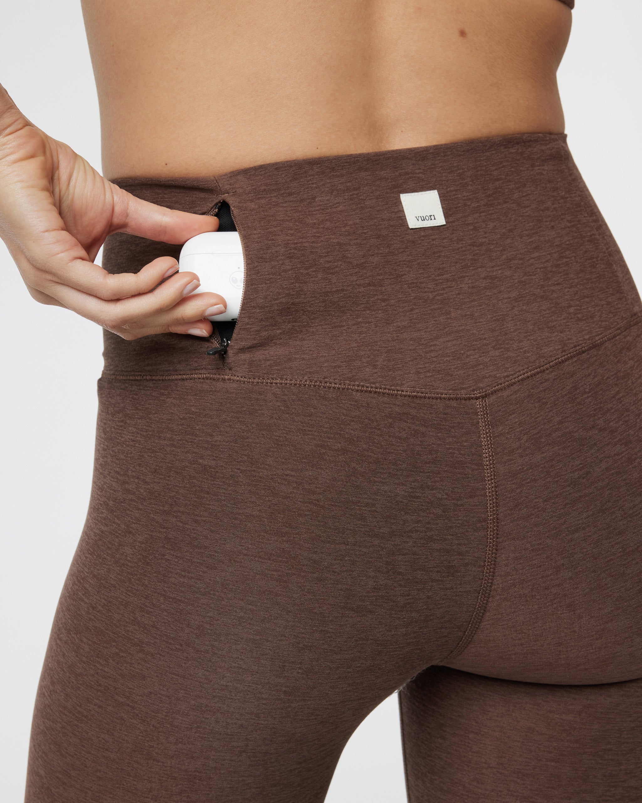 Clean Elevation Legging | Chocolate Milk Heather - Image 4