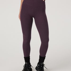 Clean Elevation Legging-Short | Raisin Heather
