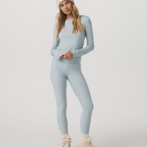 Clean Elevation Legging - Short | Blue Haze Heather