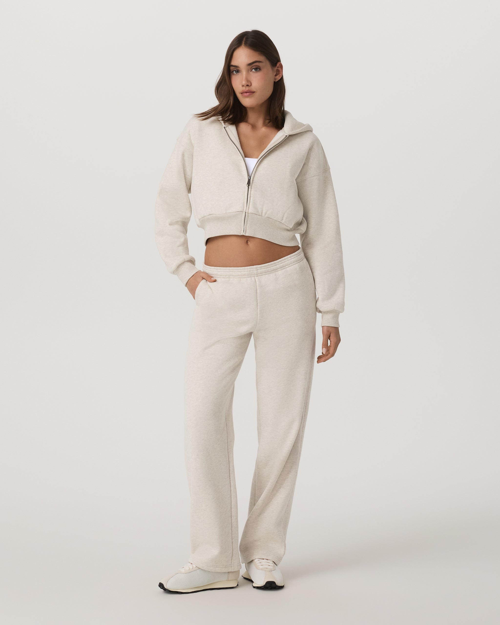 Restore Straight Leg Sweatpant-Long | Bone Heather - Image 4