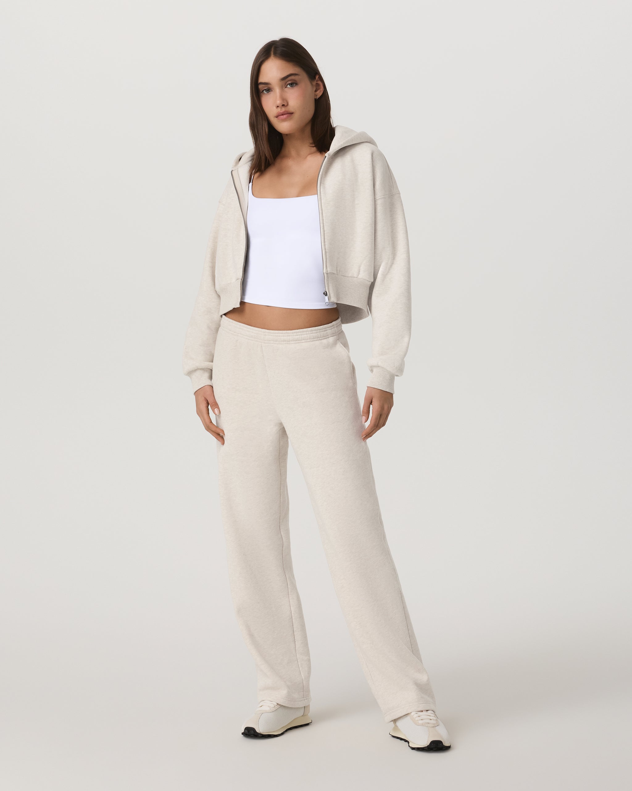Restore Straight Leg Sweatpant-Short | Bone Heather - Image 4