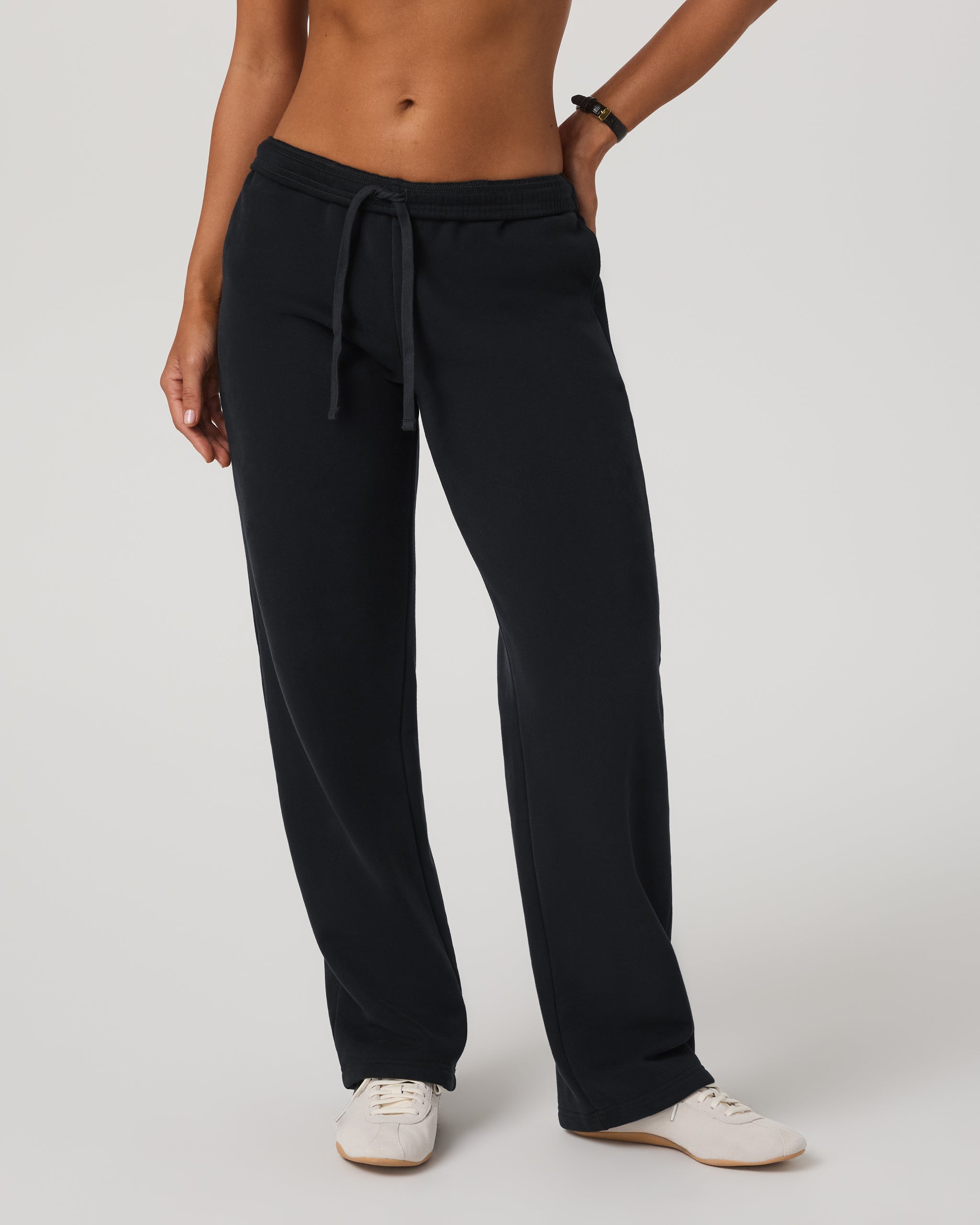 Restore Straight Leg Sweatpant-Short | Washed Black - Image 2