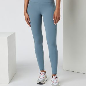 Studio Pocket Legging-Long | Smoke Blue