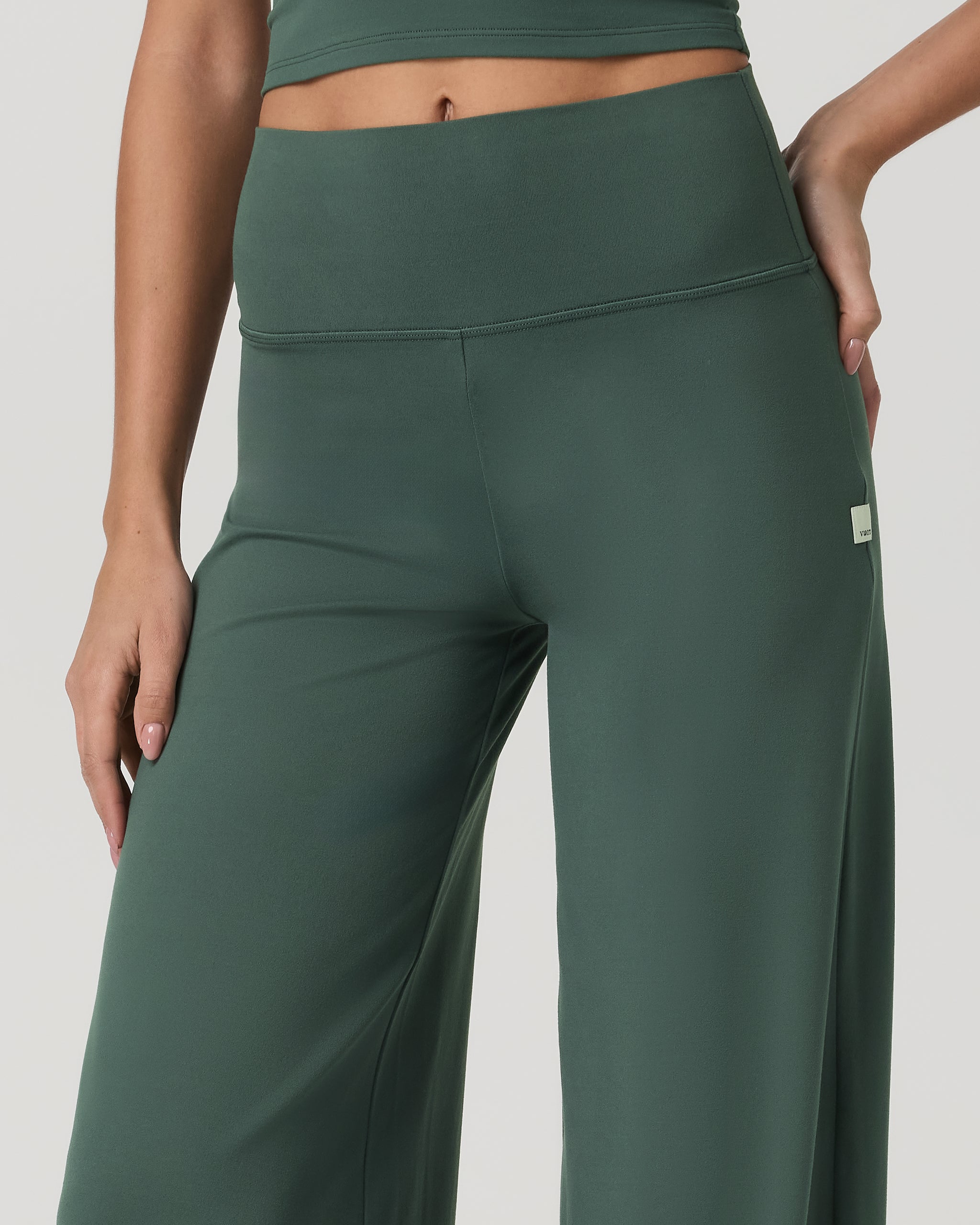 Halo Easy Wideleg Pant | Agate Green - Image 5
