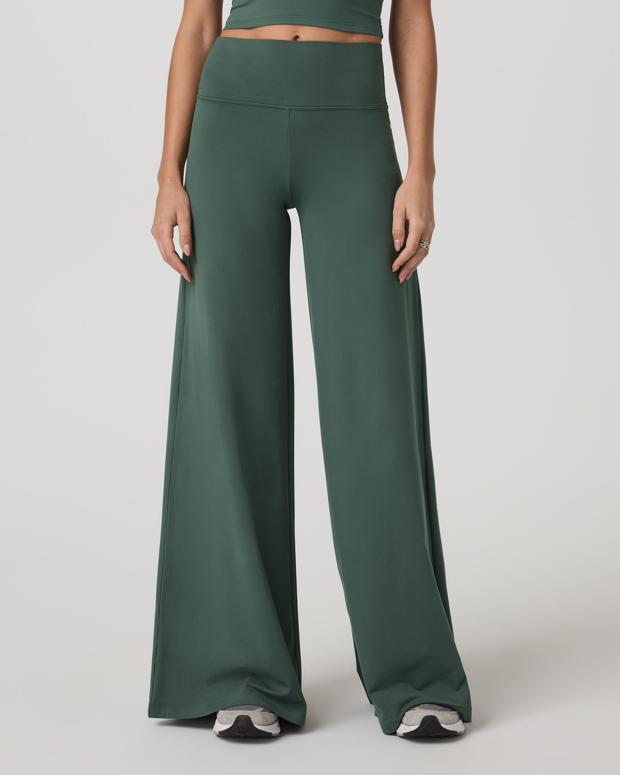 Halo Easy Wideleg Pant - Long | Agate Green - Image 2