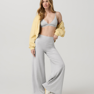 Halo Easy Wideleg Pant | Pale Grey Heather