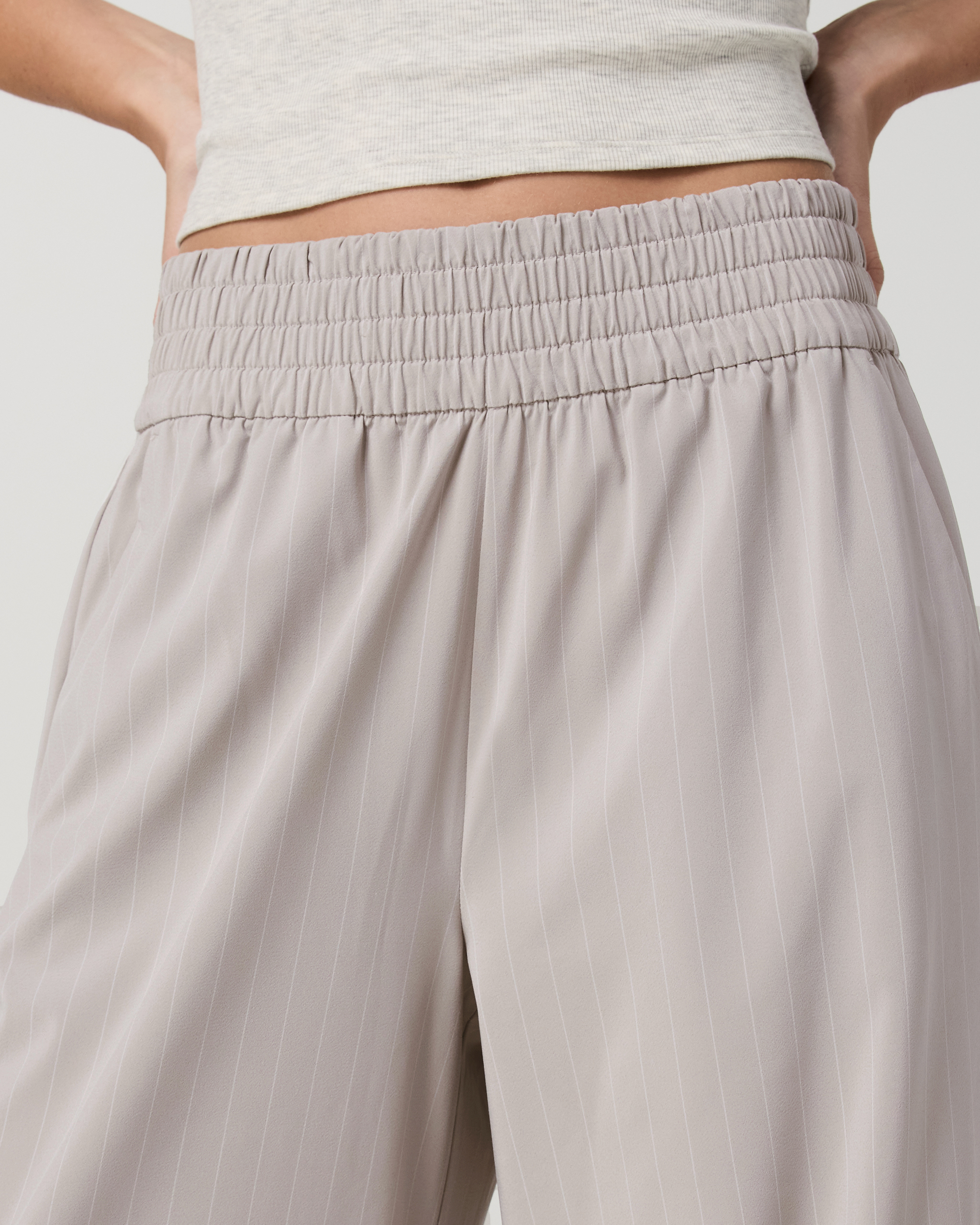 Villa Pinstripe Wideleg - Long | Suede Pinstripe - Image 4