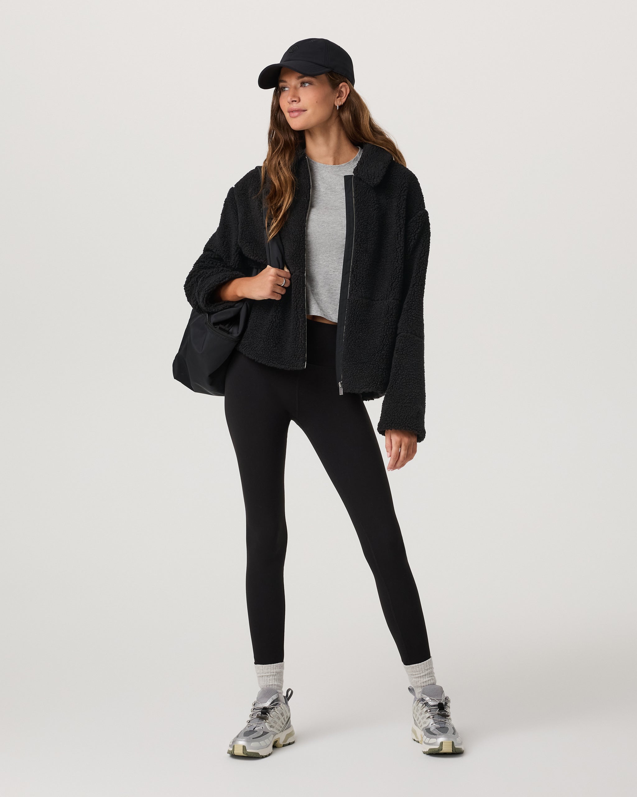 Lou Full Zip Jacket | Black - Image 3