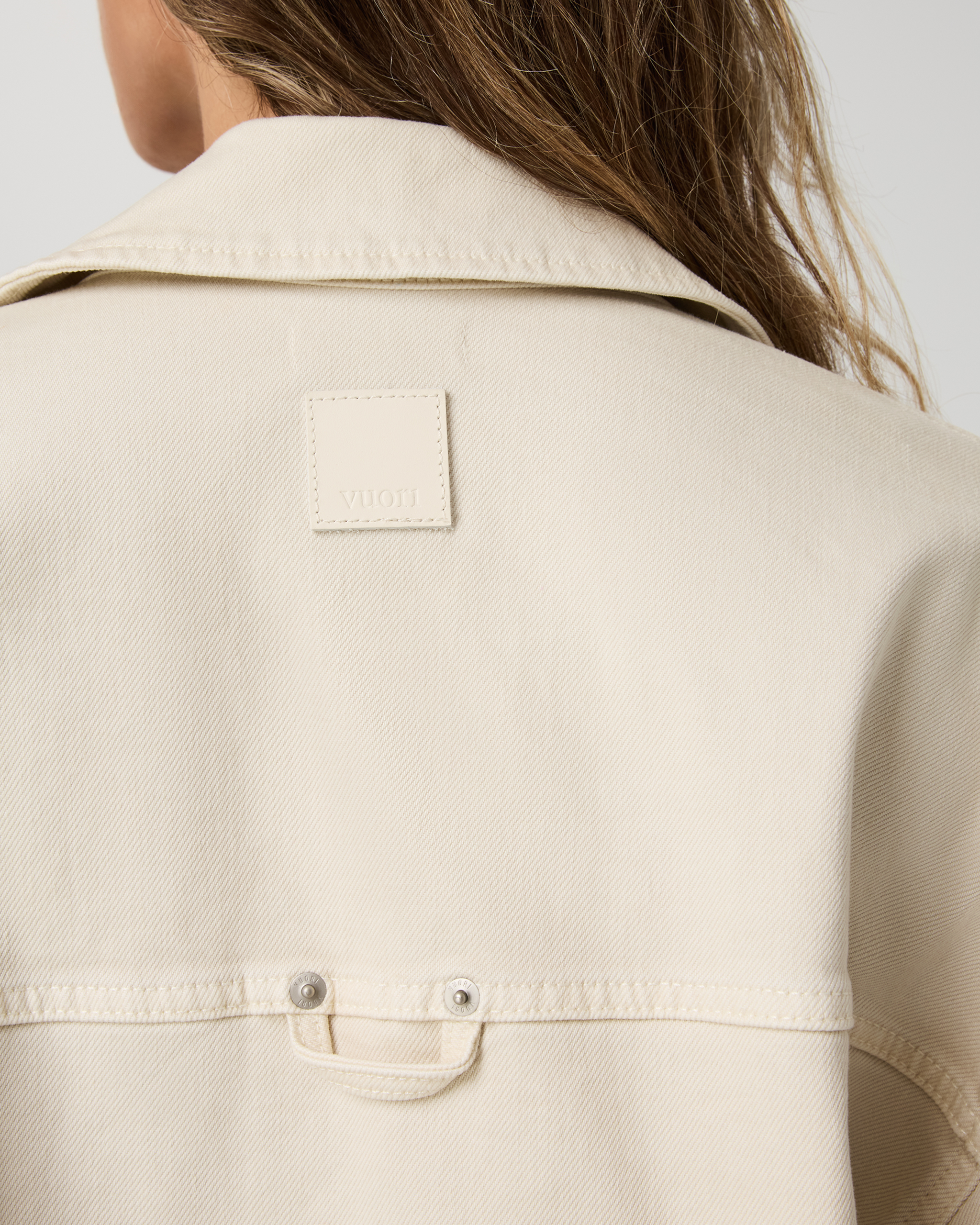 Women's Vuori Vintage Oversized Denim Jacket | Bone Denim - Image 5
