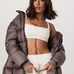 Women's Coordinate Long Down Jacket | Huckleberry