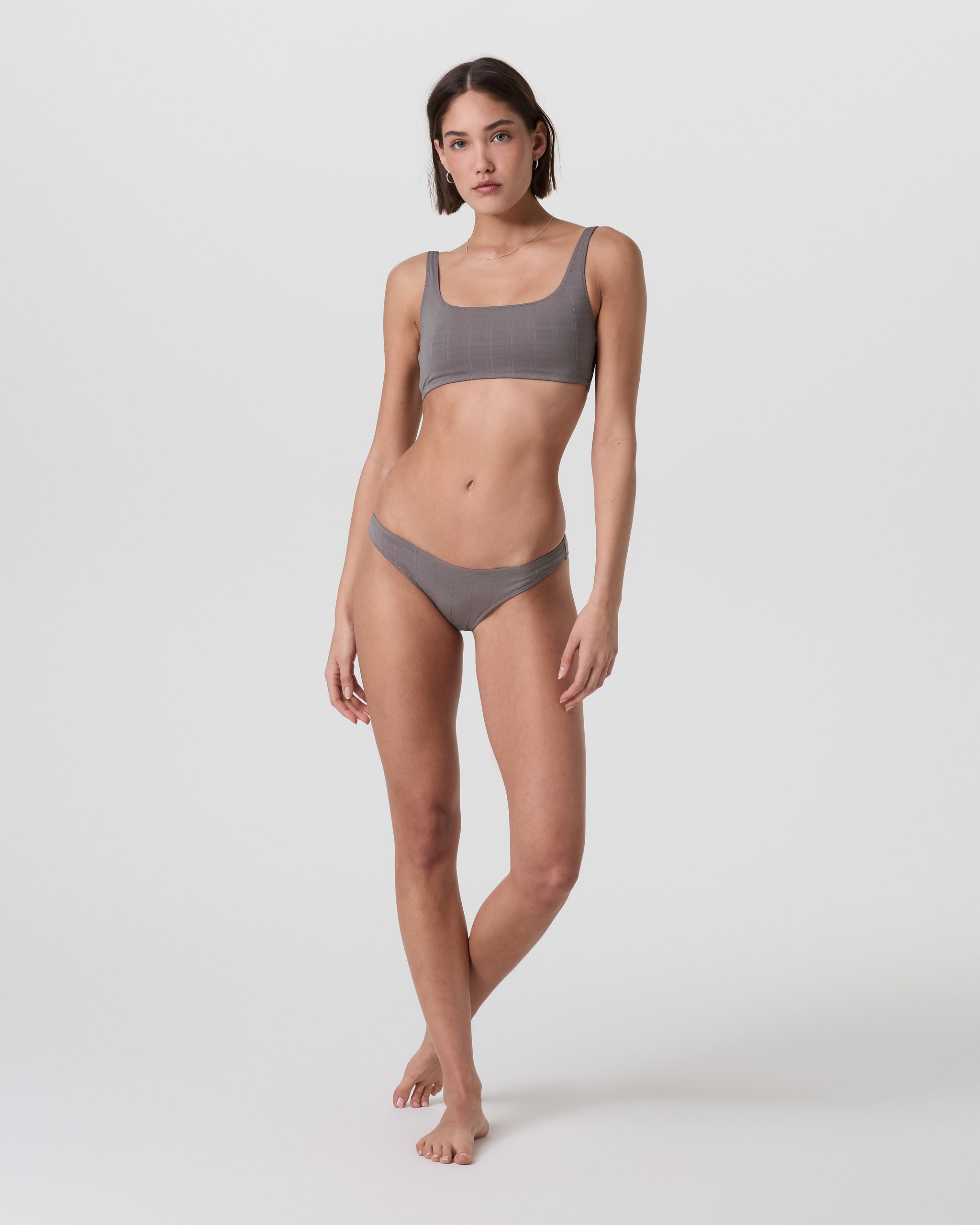 Encinitas Plaid Bikini Top | Chia - Image 2