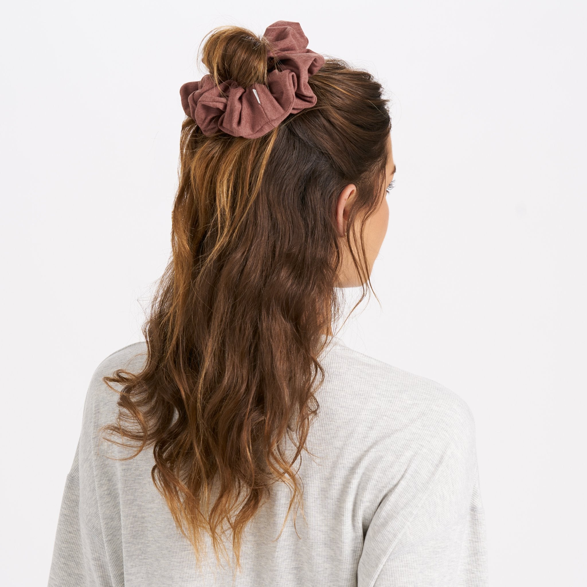 Halo Oversized Scrunchy | Terracotta Heather - Image 2