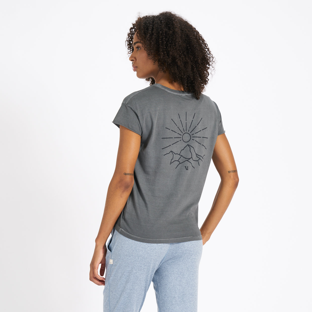 Land to Sea Tee | Charcoal - Image 2