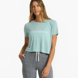 Good Morning Tee | Dusty Blue