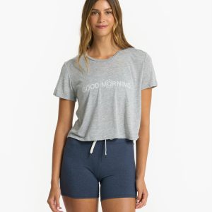 Good Morning Tee | Heather Grey