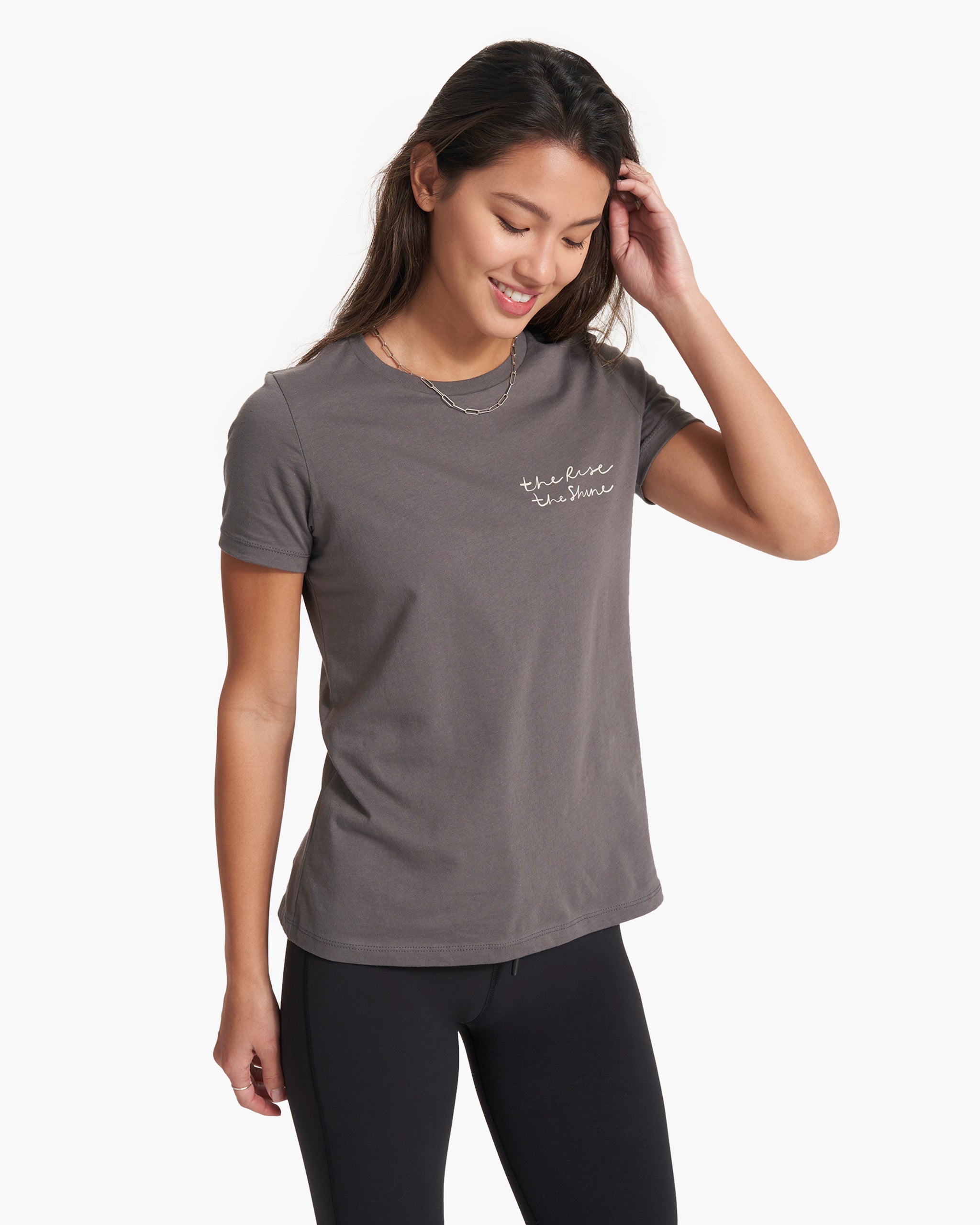 Script Tee | Charcoal - Image 3
